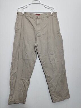 Vintage Moose Creek Flannel Lined Pants Insulate  Mens 38/30 Chino Pants Khaki